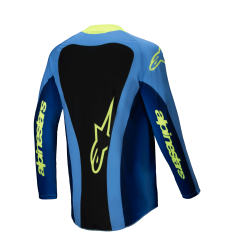 Camiseta Alpinestars Techstar Melt Amarillo Azul Fluor |3760325-557|