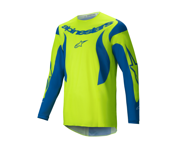 Camiseta Alpinestars Fluid Haul Amarillo Azul Fluor |3760525-557|