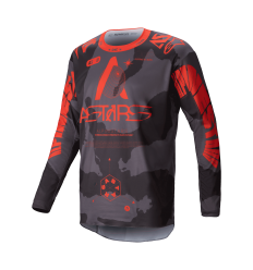 Camiseta Alpinestars Racer Hollow Gris Camo Naranja Fluor |3760925-9188|