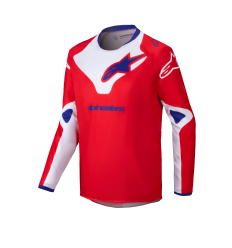 Camiseta Alpinestars Infantil Racer Veil Blanco Rojo Brillo |3770425-3012|