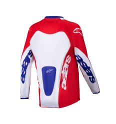 Camiseta Alpinestars Infantil Racer Veil Blanco Rojo Brillo |3770425-3012|