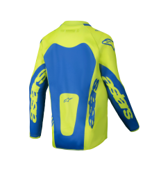 Camiseta Alpinestars Infantil Racer Veil Amarillo Azul Fluor |3770425-557|