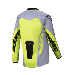 Camiseta Alpinestars Infantil Racer Veil Gris Amarillo Fluor |3770425-9157|