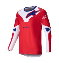 Camiseta Alpinestars Racer Veil Blanco Rojo Brillo |3760425-3012|