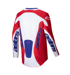 Camiseta Alpinestars Racer Veil Blanco Rojo Brillo |3760425-3012|