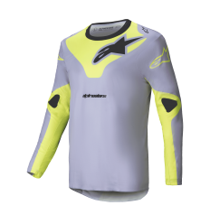 Camiseta Alpinestars Racer Veil Gris Amarillo Fluor |3760425-9157|