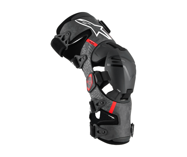 Rodillera Alpinestars Supertech Rk-10 Plasma Negro Rojo |6501425-13|