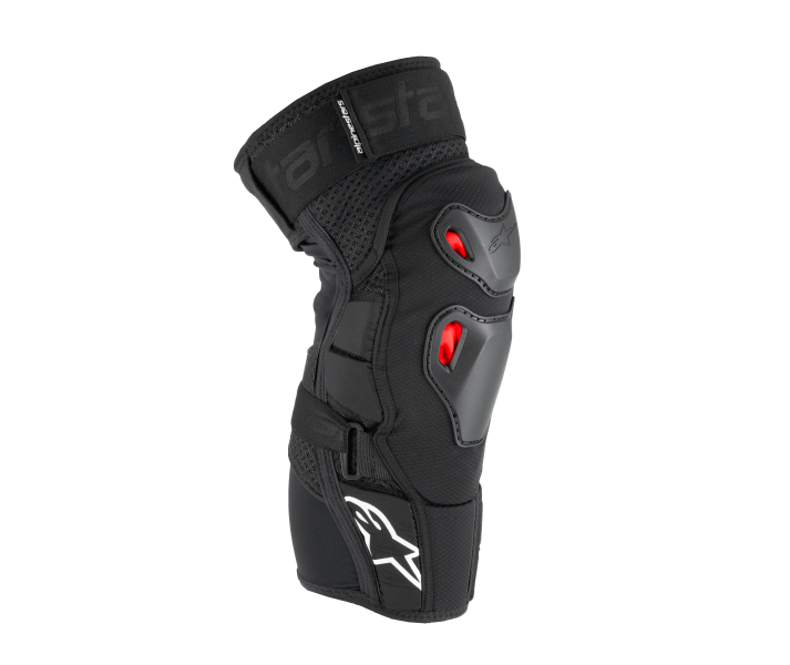 Rodillera Alpinestars Bionic Pro Plasma Knee Negro Rojo Blanco |6503125-132|