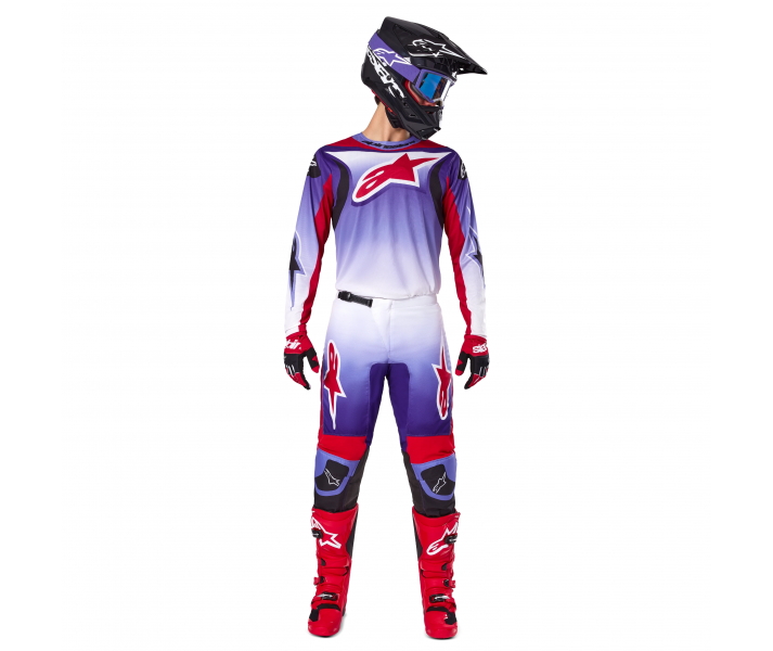 Traje Alpinestars Fluid Wurx Purpura Rojo Brillo