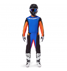 Traje Alpinestars Techstar Melt Naranja Azul