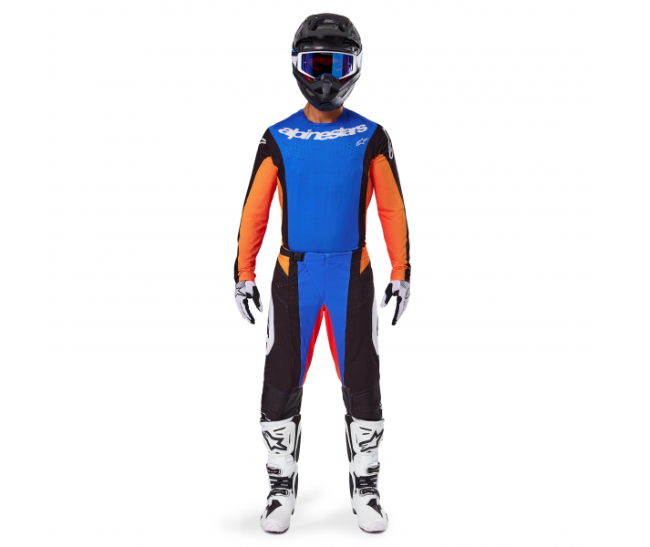 Traje Alpinestars Techstar Melt Naranja Azul