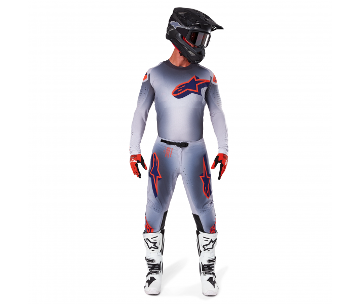 Traje Alpinestars Supertech Lipan Gris Naranja Fluor