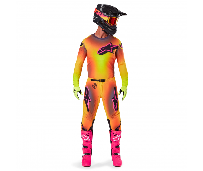 Traje Alpinestars Supertech Lipan Amarillo Rosa