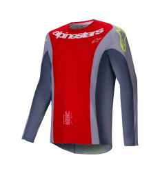 Camiseta Alpinestars Techstar Melt Gris Rojo Brillo |3760325-3046|