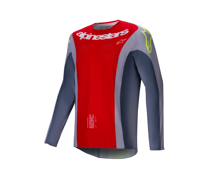 Camiseta Alpinestars Techstar Melt Gris Rojo Brillo |3760325-3046|