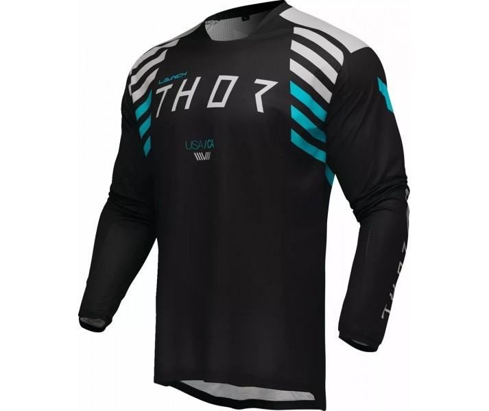 Camiseta Thor Launch Zone Negro Gris Turquesa |29108244|