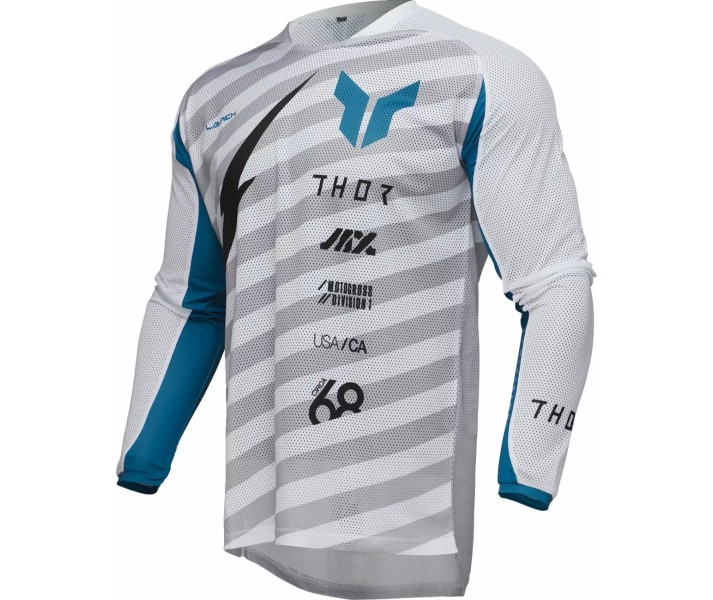 Camiseta Thor Launch Raid Azul Gris Blanco |29108250|