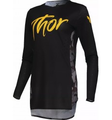 Camiseta Thor Mujer Sport Shadow Negro Amarillo Gris |29110325|