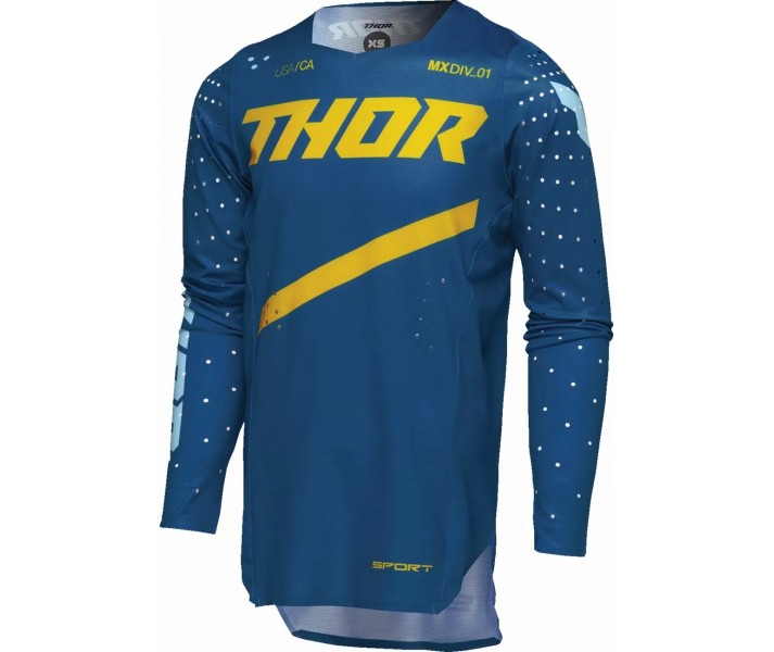 Camiseta Thor Infantil Sport Brave Azul Amarillo |29122536|