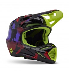 Casco Fox V3 Throttle Amarillo Fluor |32998-130|