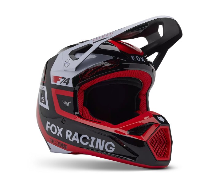 Casco Fox V1 Race Spec Rojo Fluor |33000-110|