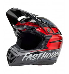 Casco Bell Moto10 Spherical Mips Fasthouse Ditd 25 Gris Rojo Brillo |8009291001|