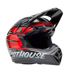 Casco Bell Moto10 Spherical Mips Fasthouse Ditd 25 Gris Rojo Brillo |8009291001|