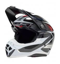 Casco Bell Moto10 Spherical Mips Fasthouse Renen Raycon Negro Blanco Mate Brillo