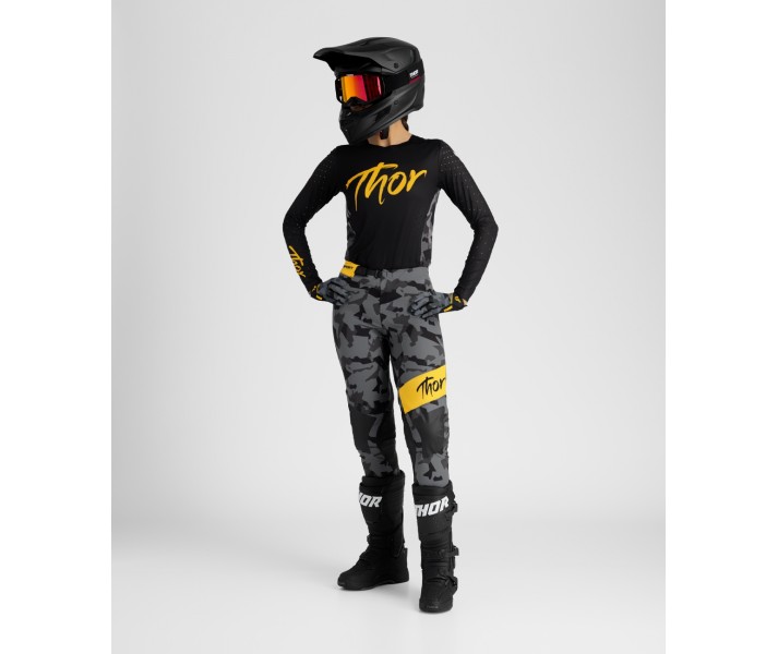 Traje Thor Mujer Sport Shadow Negro Amarillo Gris