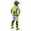 Traje Alpinestars Racer Veil Gris Amarillo Fluor