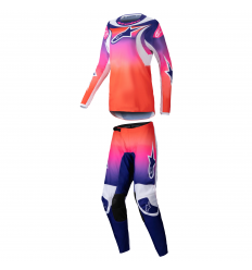 Traje Alpinestars Mujer Fluid Wurx Blanco Multicolor