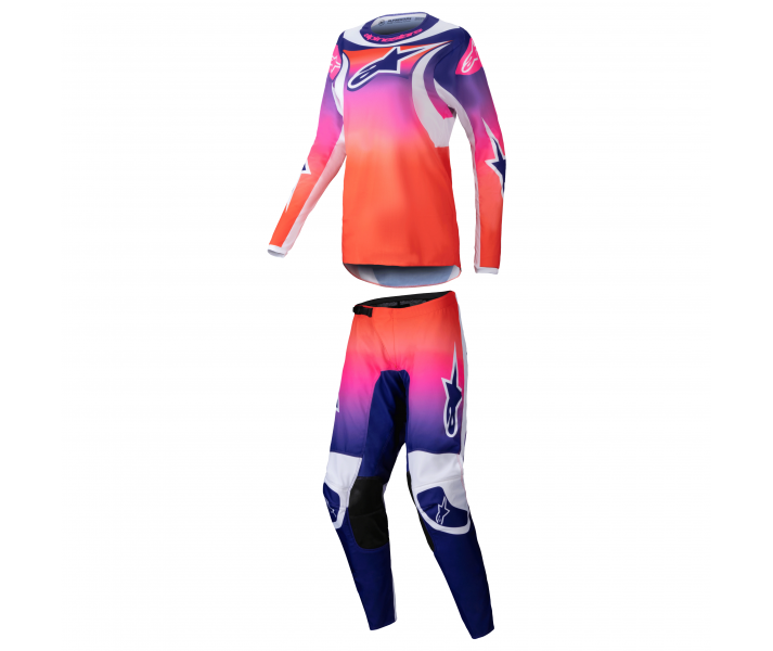 Traje Alpinestars Mujer Fluid Wurx Blanco Multicolor