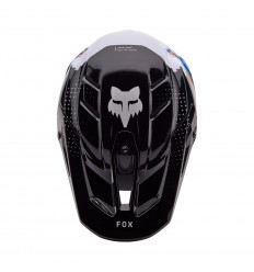 Visera Casco Fox V3 Rs Scans Blanco Negro |33072-058|