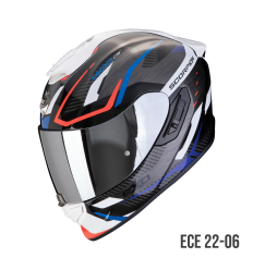 Casco Scorpion EXO 1400 Evo II Air Accord Negro Azul Blanco |140-444-230|