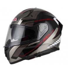 Casco Nzi Go Rider Motion Negro Antracita Blanco Brillo |150336A413|