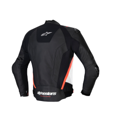 Chaqueta Alpinestars Missile V3 Leather Negro Blanco Rojo Fluor |3100125-1231|