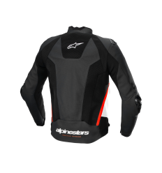 Chaqueta Alpinestars Missile V3 Airflow Leather Negro Blanco Rojo |3100225-1231|