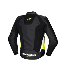 Chaqueta Alpinestars Missile V3 Airflow Leather Negro Amarillo Blanco |3100225-1