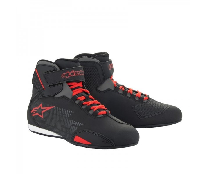 Zapatillas Alpinestars Sektor Negro Rojo Brillo |2515518-1303|