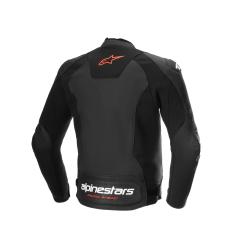 Chaqueta Alpinestars Faster V3 Airflow Leather Negro Rojo Fluor |3103625-1030|