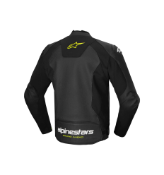 Chaqueta Alpinestars Faster V3 Airflow Leather Negro Blanco Amarillo |3103625-12