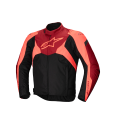 Chaqueta Alpinestars T-Jaws V4 Wp Negro Rojo Fluor |3200125-1365|