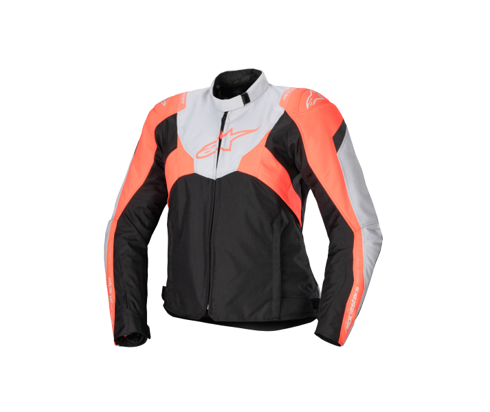 Chaqueta Alpinestars Mujer T-Jaws V4 Wp Negro Gris Fluor Coral |3210125-1789|