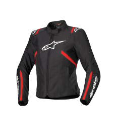 Chaqueta Alpinestars Mujer T-Sps V2 Wp Negro Blanco Rojo Fluor |3210225-1231|