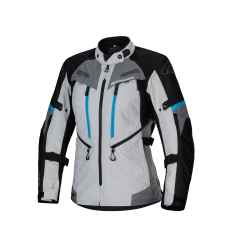 Chaqueta Alpinestars Mujer Bogota' Pro Drystar Gris Negro Cian |3217023-9136|