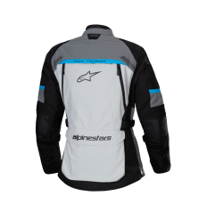 Chaqueta Alpinestars Mujer Bogota' Pro Drystar Gris Negro Cian |3217023-9136|