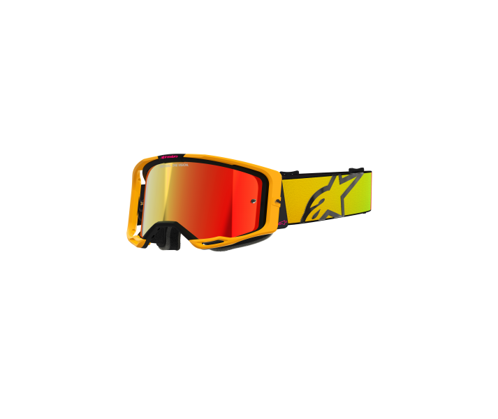 Máscara Alpinestars Vision 8 Corp Amarillo Rosa |5101625-5023|