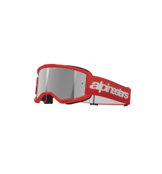 Máscara Alpinestars Vision 3 Wordmark Rojo Espejo Plata |5103225-3094|