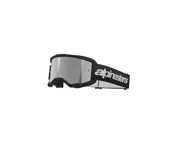 Máscara Alpinestars Vision 3 Wordmark Negro Espejo Plata |5103225-1456|