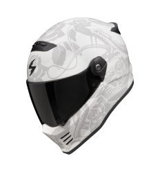 Casco Scorpion Covert Fx Dragon Mate Gris Claro Plata |186-470-344|